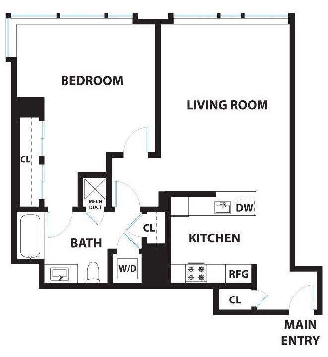501 Beale 8C Floor Plan