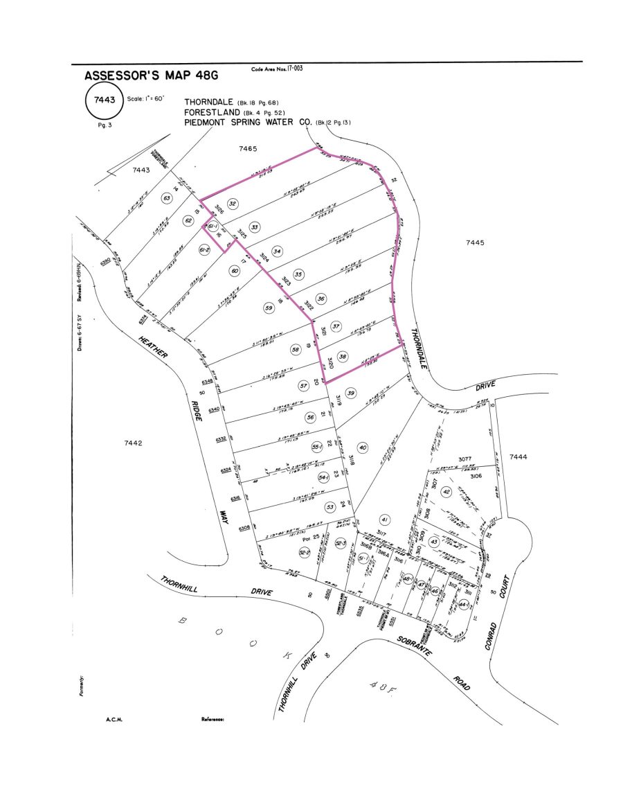 Plat Map lots outlined